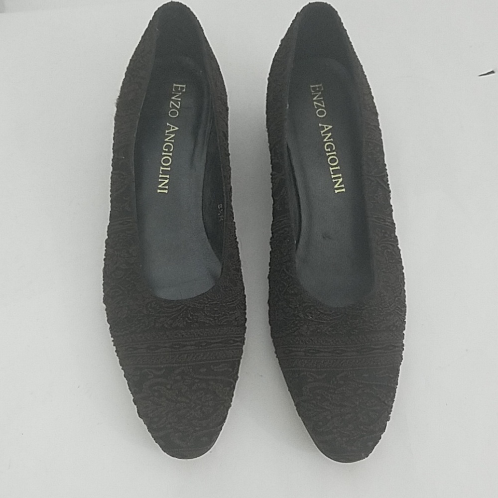 Enzo Angiolini Textured Chunky Heels